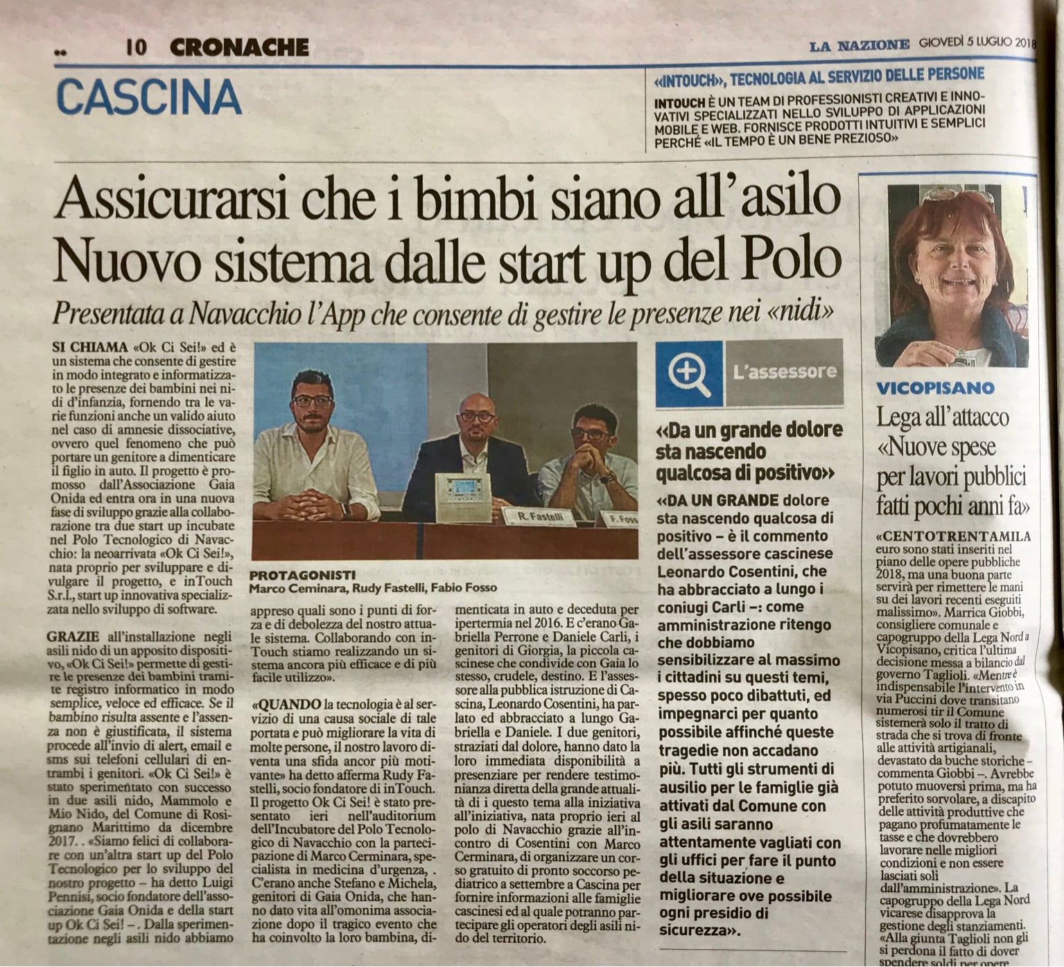 Articolo La Nazione